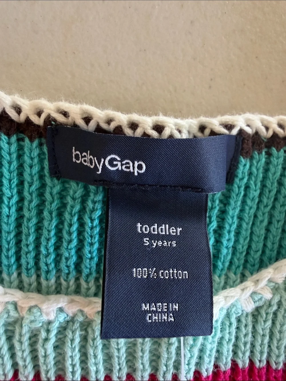 NWT BabyGAP Woodsy Treehouse “Chelsea Stripe” Sweater Dress Set